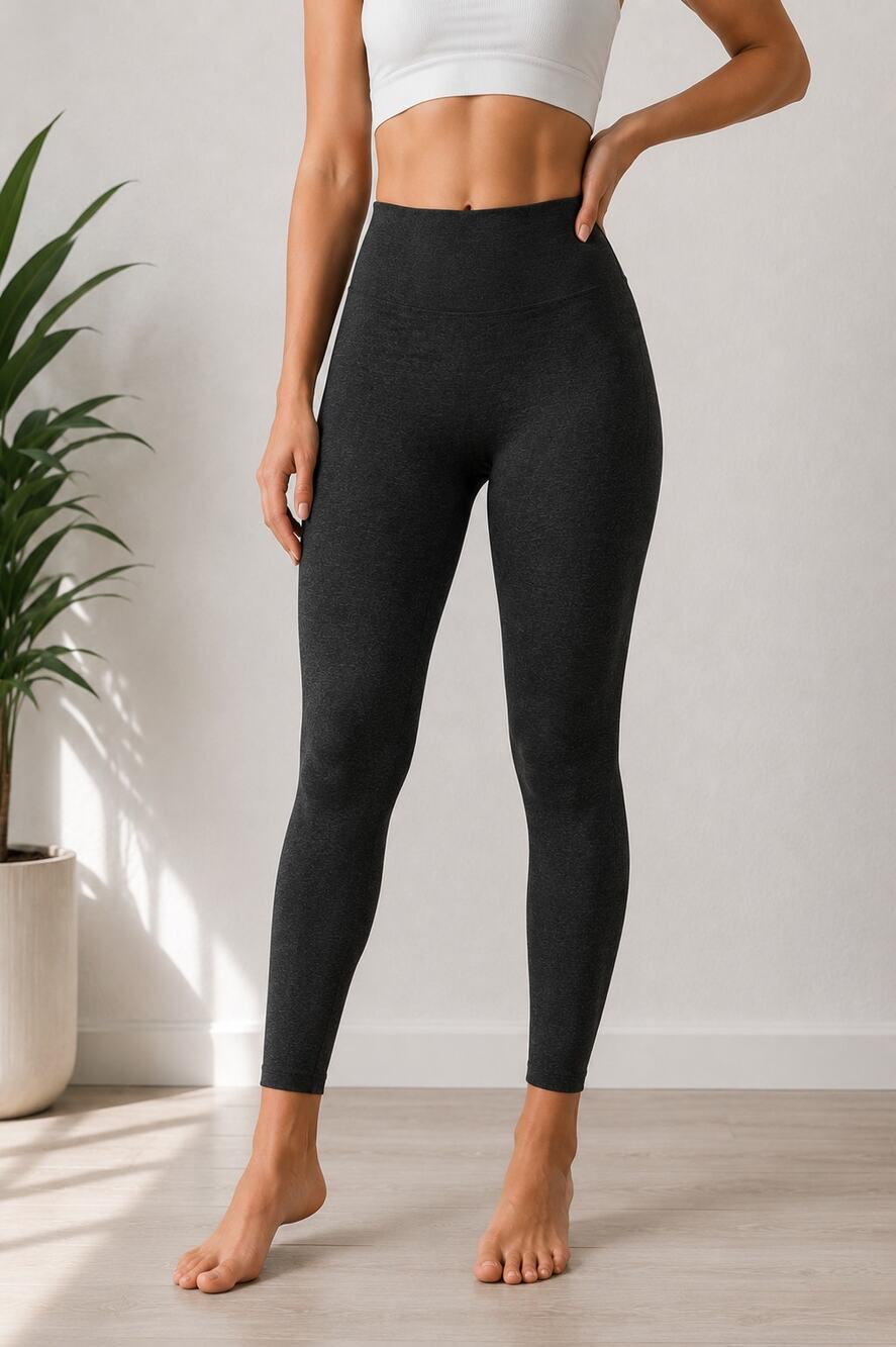 Spanx High Rise Shaping Heather Gray Leggings Small